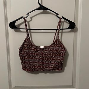 Garage multicolored crop top